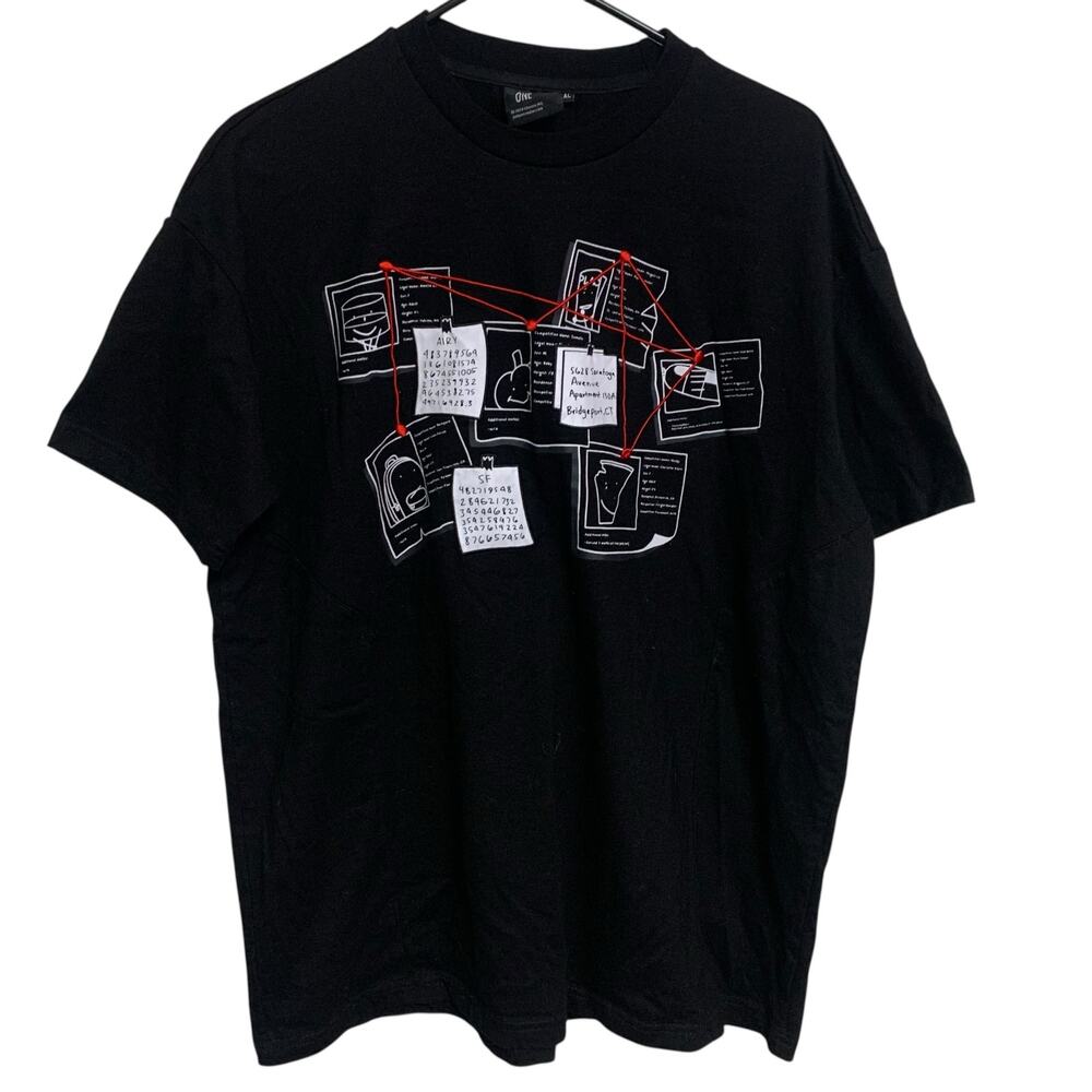 One Juniper Creates Cheesy HFJ  'The Notes T-Shirt Mens Size L